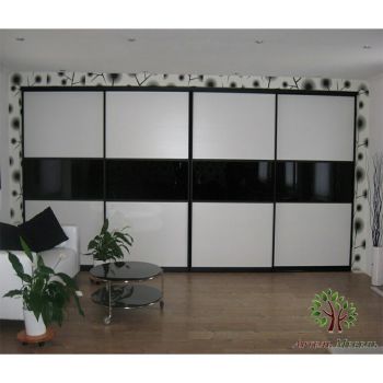 Двери купе lacobel black and white