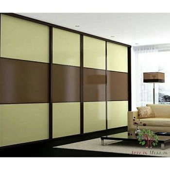 Двери купе lacobel brown beige
