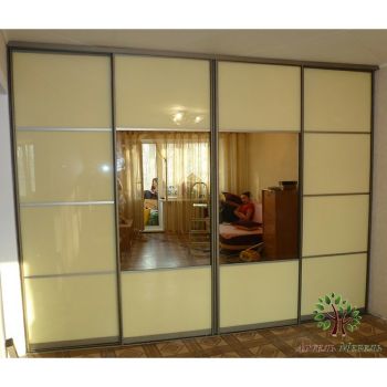 Двери купе lacobel cream with mirror