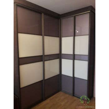 Двери купе lacobel milk nacre
