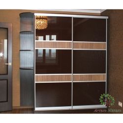 Двери купе lacobel brown and mocha