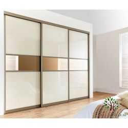 Двери купе lacobel white and mirror bronze